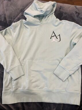 Jordan Mint Green AJ1 Logo Pullover Hoodie XL